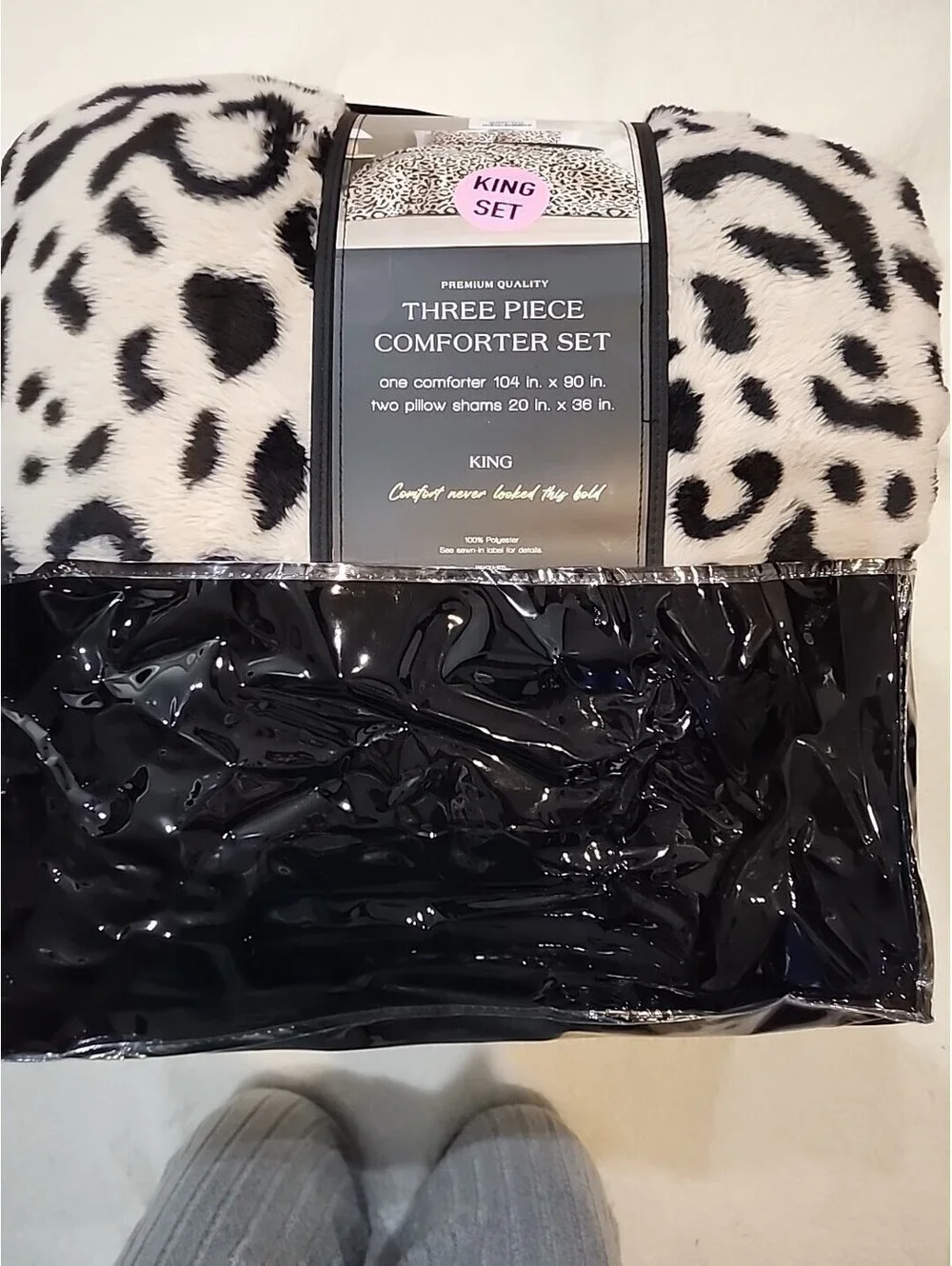 King Ser 3 Piece 1 Comforter 2 Pilow Shams Premium Com 104